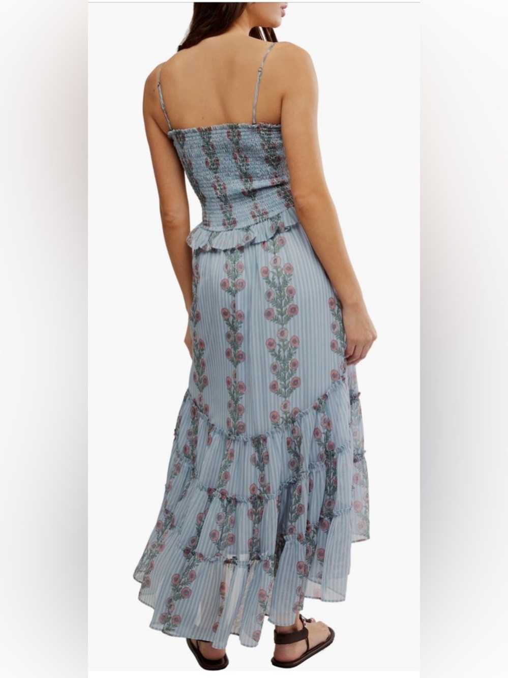 NWOT Free People Alejandra Smocked Bodice Tiered Sundress Size Small - Picture 2 of 11